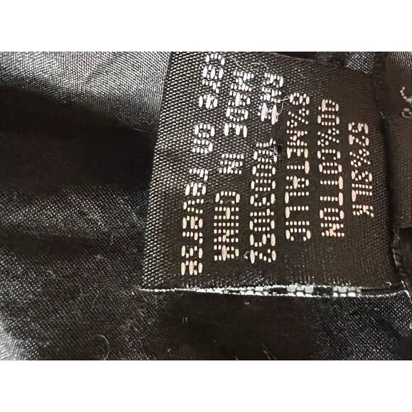 Citron Santa Monica Womens M Asian Floral cardigan Silk blend button up crinkle - Picture 7 of 7